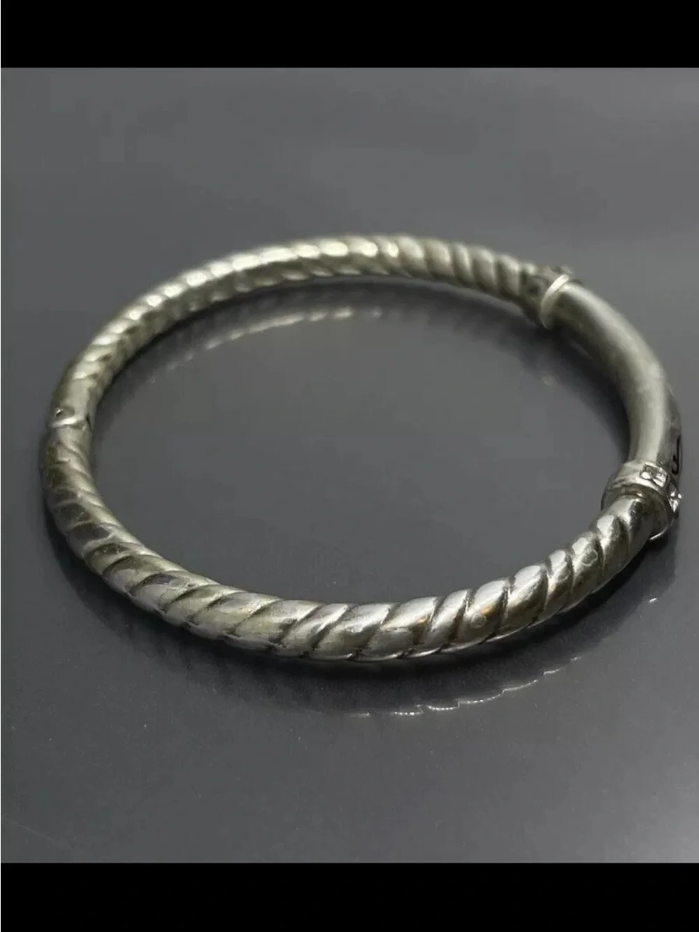 NWOT Brighton LOVE Engraved Silver-Tone Women's Bangle Bracelet